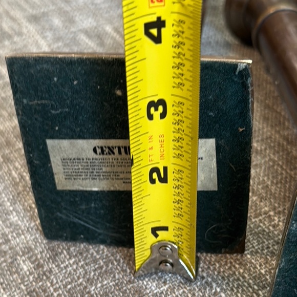 Rustic Brown and Gold Candle Accents solid brass - Picture 3 of 11